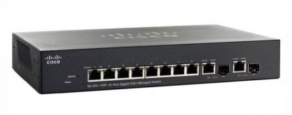 CISCO SG300-10PP 10-port Gigabit PoE+ Managed Switch