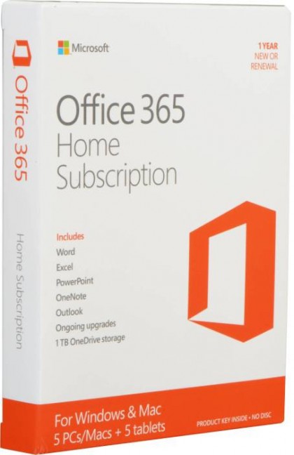 Microsoft office 365 Home Subscription Software (5PC)